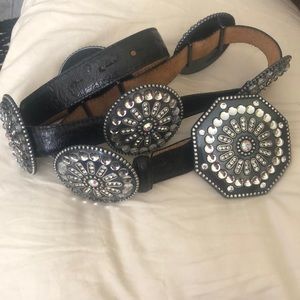 Tony Lama Black Leather Women’s Belt